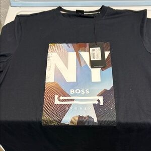 BOSS Navy NY Skyline Tee